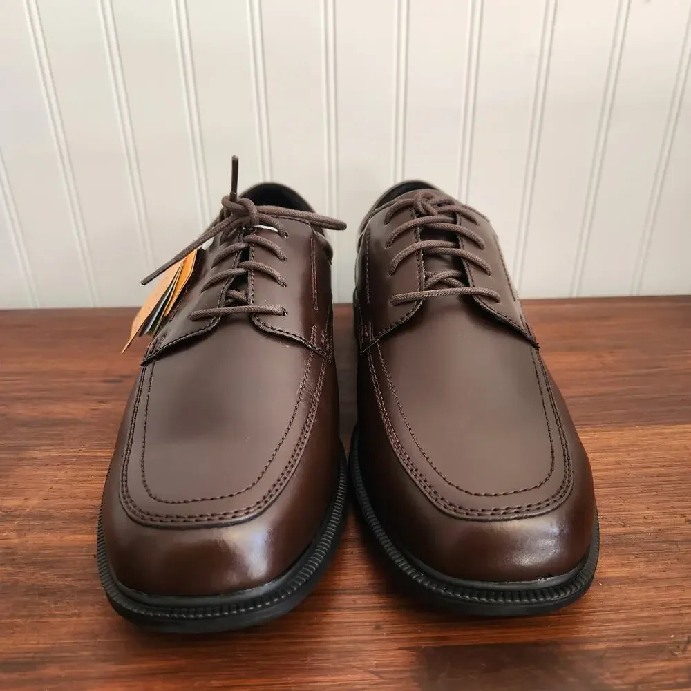 Nunn Bush Men's Size 11 Wide Fit Kore Dark Brown Comfort Dress‎ Shoes New